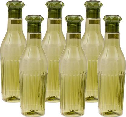 BB BACKBENCHERS Dallas Fridge Water Bottle, 1000ml, Set of 6, Multi-Colour 1000 ml Bottle