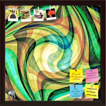 Artzfolio Abstract Background Colour & Shape Mix Notice Pin Soft Board Cork Bulletin Board