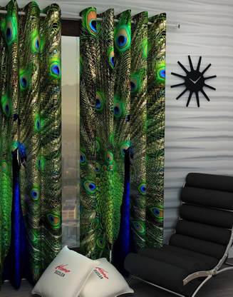 Home Sizzler 153 cm (5 ft) Polyester Room Darkening Window Curtain Single Curtain