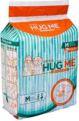 HUG ME Disposable Adult Diaper Medium Size Waist 70-110/CM 28 - 44 INCHES Adult Diapers - M - L