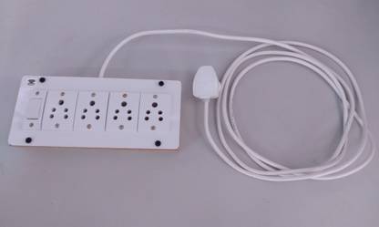 tiwcon 3M Wire Extension Board 4 Socket, 1 Switch,1 top, 6 AMP 4  Socket Extension Boards