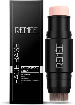 Renee Face Base Foundation Stick with Applicator - Creamy Latte, 8gm Foundation