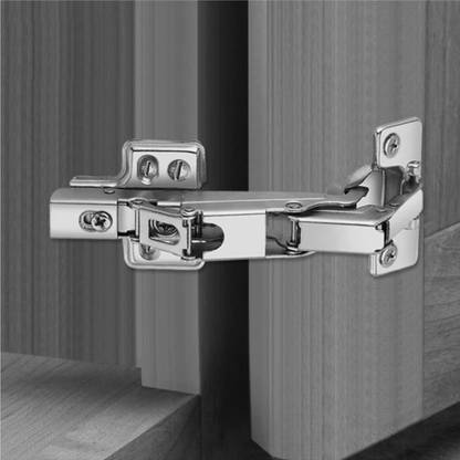 4-YOU Steel Non Soft Close Corner Hinges Non Soft Close Corner Hinge 165° 2Pcs Fridge Freezer Door Hinge