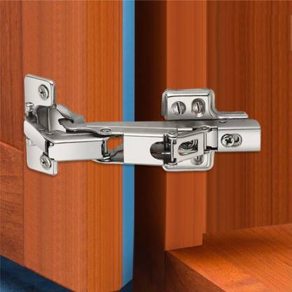 4-YOU Stainless Steel Soft Close Close 3D Hydraullic Corner Hinge Inset Door 2Pair165° Fridge Freezer Door Hinge