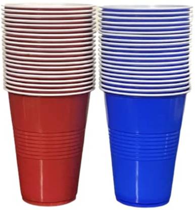 DAYTODAY (Pack of 50) 50 RED N BLUE Glass Set Beer Glass