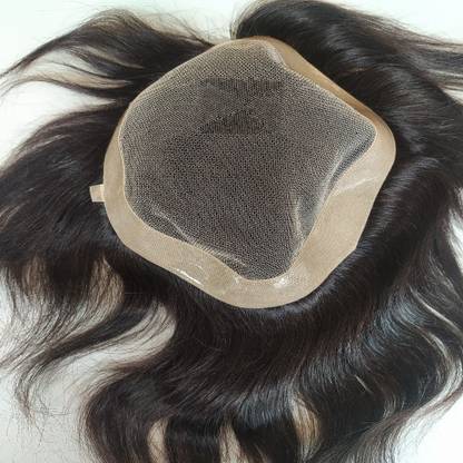 golden hair int Los Angeles hair patch for men 10x8 100% Human hair lace base hair system Hair Extension