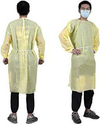 Medinice Disposable Surgical yellow Gown Hospital Scrub