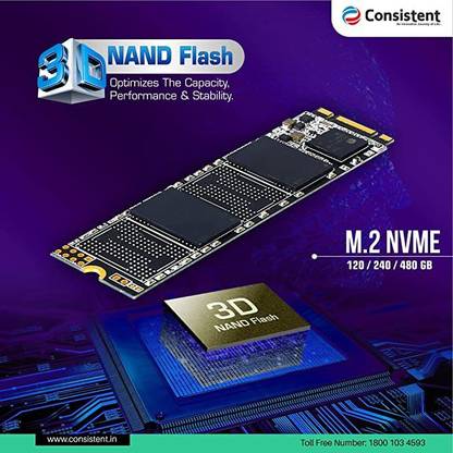 Consistent M.2 128 GB All in One PC's Black M.2 Internal Solid State Drive (SSD) (CTM2S128S6)