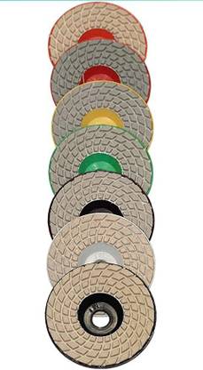 TOOLBUX Diamond Polishing Pads Kit 4 Inch M14 Polishing Wheel For Granite Stone Vehicle Polisher