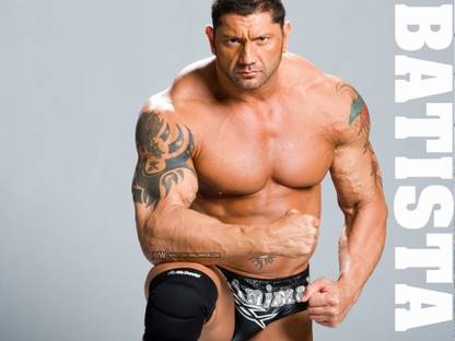 WWE Dave Bautista Multicolour Photo Paper Print Poster Photographic Paper Photographic Paper