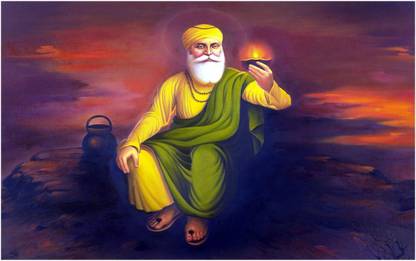 Lord Guru Nanak Wall Poster For Room Paper Print