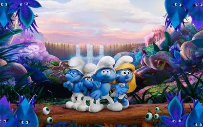 Smurfs The Lost Village ON FINE ART PAPER HD QUALITY WALLPAPER POSTER Fine Art Print