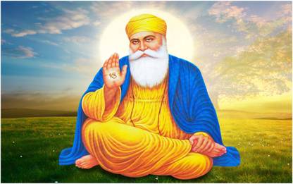 Lord Guru Nanak Wall Poster For Room Paper Print