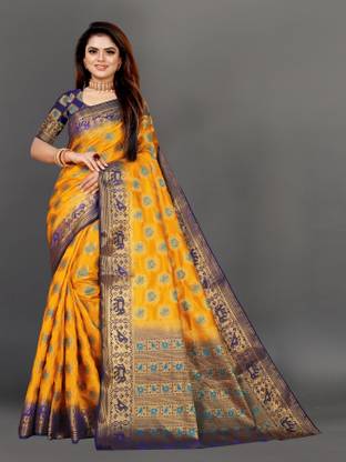 Self Design Banarasi Jacquard Saree