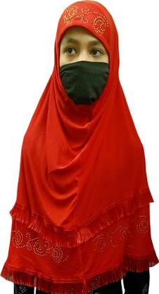 shophome Self Design Silk Girls Scarf