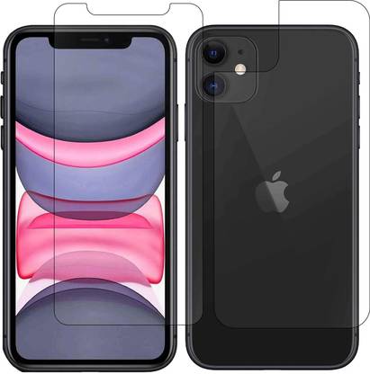 AV Front and Back Tempered Glass for Apple iPhone 11(Screen Protector Full HD Quality)