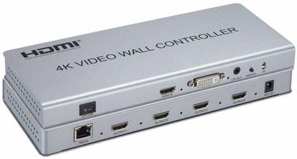 microware 4K HDMI 2X2 video Wall controller LCD TV Video Wall Processor DVI HDMI in 4 HDMI out with audio&RS232 control Media Streaming Device