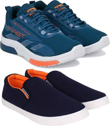 Sporter Men Multicolor Spots Shoes Pack Of 2(Combo(ZS)-1833-486) Running Shoes For Men