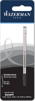 Waterman Black Roller Ball Pen Refills Fine Point Refill