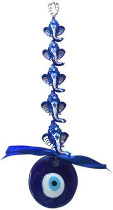 Ripe India 5 Ganesha Ganesh Evil Eye Hanging for Home, Office, Shop & Car Decorative Showpiece  -  32 cm