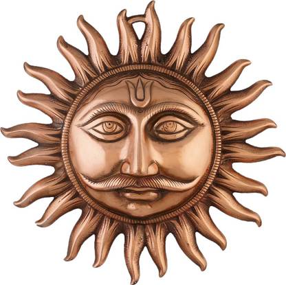 Soft Art Surya Bhagwan Wall Hanging. Decorative Showpiece  -  27 cm