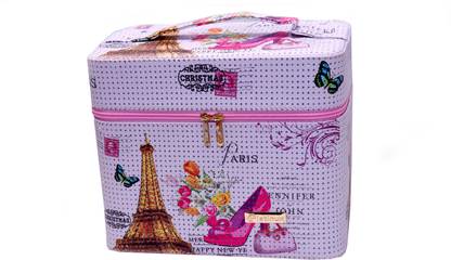 RK Brands Premium Quality Paris Designer Multiple Trays Bridal Multipurpose, Makeup Vanity Box