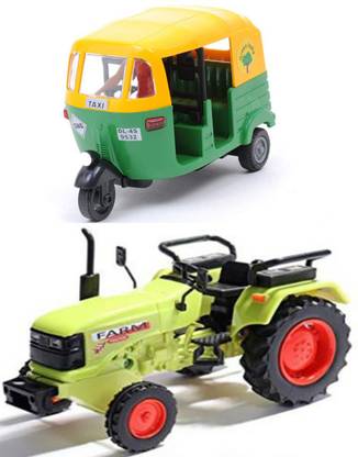 centy Auto And Farm Tractor Combo (Pack of 2, Multicolor)