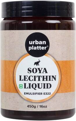 urban platter SOYA Lecithin Liquid (E322), 550g / 19.4oz [Emulsifier, Food Grade, Non-GMO] Syrups Liquid