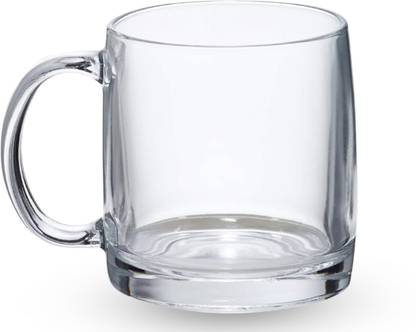 TASMY Transparent glass mug with handle 330 ml Glass Coffee Mug
