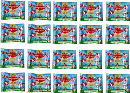 ANAND Dried 20 Packets (200gm) Fish Food Cube red Worm Fish 0.2 kg (20x0.01 kg) Dry Adult Fish Food