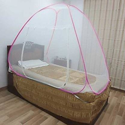 Maharani G Adjust Upto 7x4 Single Bed Mosquito Net Nylon Washable Adults Mosquito Net