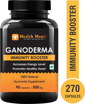 Health Mart Ganoderma capsule Capsules For Boosts Immunity, Detox Rejuvenation -270 Capsules