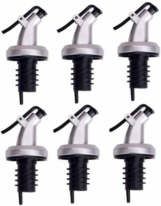 avnish Oil Dispenser Bottle Stopper, Leak-Proof Pour Spout Bottle Cap (pack of 6 caps) Plastic Bottle Stopper