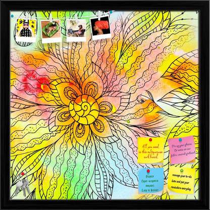 Artzfolio Abstract Texture Art Notice Pin Board Soft Board with Push Pins Cork Bulletin Board