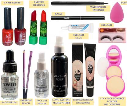 INWISH NEW MAKEUP COMBO SET PACK OF 15 W1-6