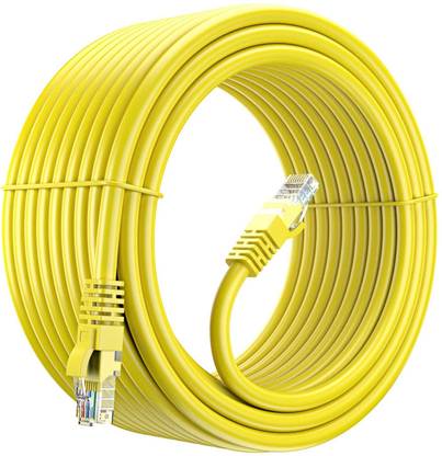 Fedus Ethernet Cable 300 m Cat6 Ethernet Cable,300M High Speed 550MHZ /10Gigabit Speed UTP LAN Cable Yellow