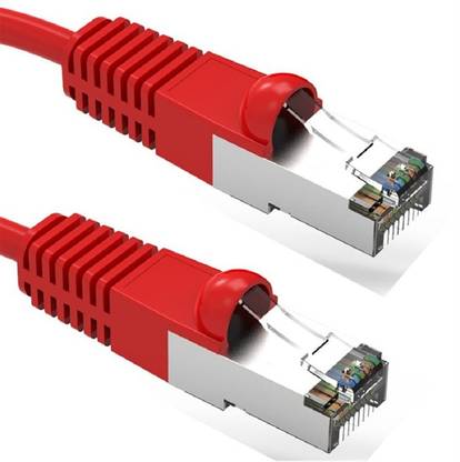 Tech-X Ethernet Cable 50 m Cat6 Ethernet Cable,50M High Speed 550MHZ /10Gigabit Speed UTP LAN Cable Red