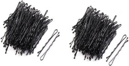 ONLINE JUNCTION OJ Black Color Bobby Pins S Medium Big Pack of-48 Bun Clip