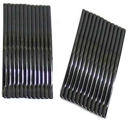 ONLINE JUNCTION OJ Black Color Bobby Pins Plain Big Pack of 24 Bun Clip