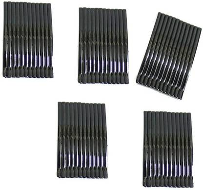 ONLINE JUNCTION OJ Black Color Bobby Pins Plain Small Pack of 60 Bun Clip