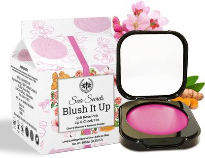 Seer Secrets Natural Blush It Up Lip and Cheek Tint for Long Lasting Moisturizing Lips Lip Stain