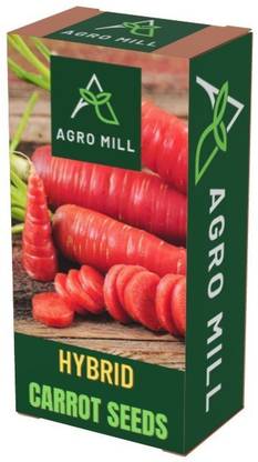 AGRO MILL PREMIUM QUALITY RED CARROT/GAJAR SEEDS FOR KITCHEN GARDEN Seed