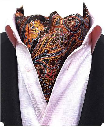 MENDENG Printed Cotton Lycra Blend Pocket Square