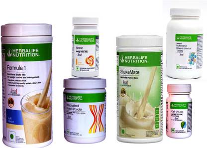 Herbalife Nutrition Formula 1 Kulfi, Protein,Afresh Ginger,Shakemate, Multivitamin, Cell U Loss Protein Shake