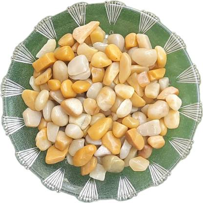 Maitri Export Yellow Aventurine 10mm Chips Polished Asymmetrical Crystal Stone