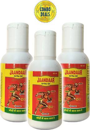 Jaandaar Ortho Oil | Cure for all types of Ortho & Muscles Pain | Super Saver Combo of 3