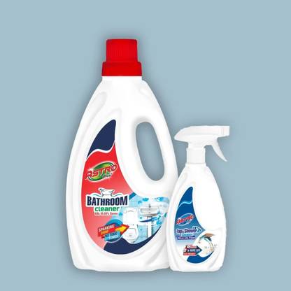 ASTRO PLUS+ Bathroom Cleaner|Removes Stubborn Stains1L|Tap&Shower Cleaner|Mirror Like Finish Fresh