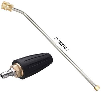 PARTHVI 5000 PSI 20" Extension Rod 30 Degree Bend Rod With QC Adapter & Rotary Nozzle Pressure Washer