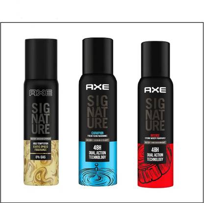 AXE GOLD TEMPTATION +CHAMPION+ INTENSE BODY SPRAY 366 ML PACK 3 Perfume Body Spray  -  For Men
