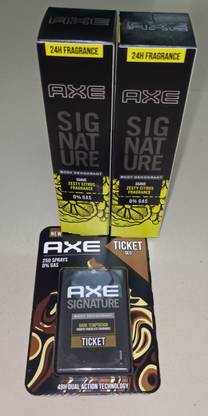 AXE Signature Suave Body Perfume Combo with Ticket Perfume Body Spray  -  For Men